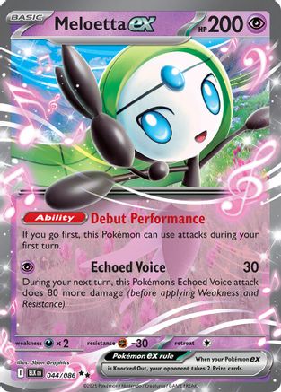 Meloetta EX - 044/086 - SV Black Bolt Holofoil