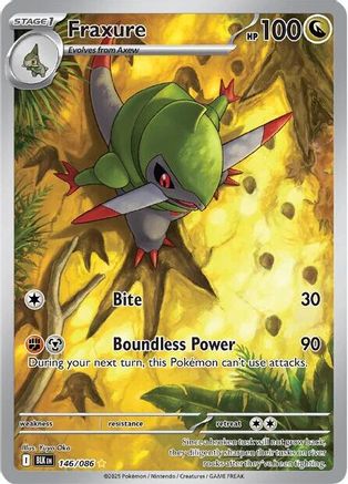 Fraxure - 146/086 146 - SV Black Bolt Holofoil