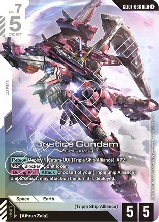 Justice Gundam - GD01-066 - Newtype Rising Holofoil