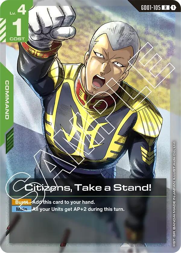 Citizens, Take a Stand! - Newtype Rising (GD01)