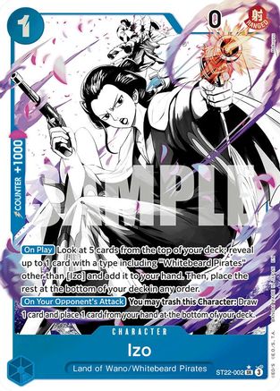 izo one piece card game Izo (Parallel) (ST22-002)