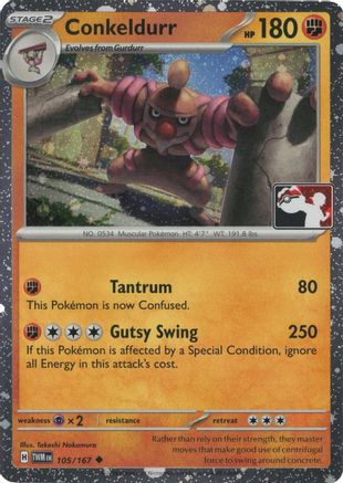 Conkeldurr - 105/167 - Prize Pack Series Cards Holofoil