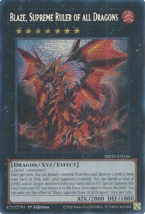 Blaze, Supreme Ruler of all Dragons - MP25-EN146 - 2025 Mega-Pack 1st Edition