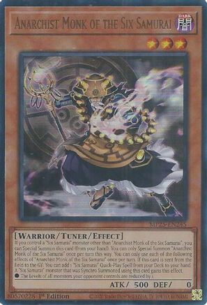 Anarchist Monk of the Six Samurai (MP25-EN245) - 2025 Mega-Pack 1st Edition