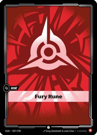 Fury Rune - 007/298 - Origins Foil