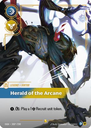 Viktor - Herald of the Arcane (Signature) - 308*/298 - Origins Foil