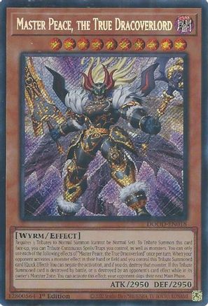 Master Peace, the True Dracoverlord (DOOD-EN018) - Doom of Dimensions 1st Edition
