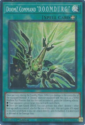 DoomZ Command "D.O.O.M.D.U.R.G." (DOOD-EN058) - Doom of Dimensions 1st Edition