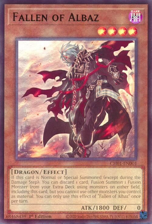 Fallen of Albaz (CH01-EN001) - THE CHRONICLES DECK: The Fallen & The Virtuous (All-Foil Edition) 1st Edition