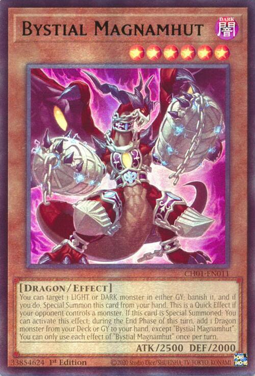 Bystial Magnamhut (CH01-EN011) - THE CHRONICLES DECK: The Fallen & The Virtuous (All-Foil Edition) 1st Edition