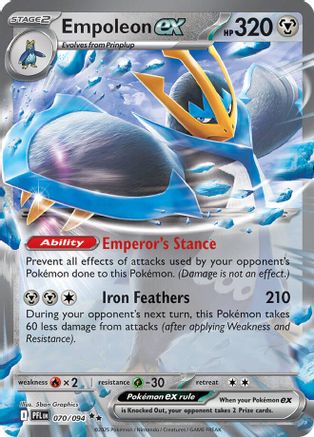 Empoleon EX - 070/094 - ME02 Phantasmal Flames Holofoil