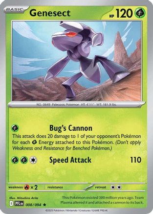 Genesect - 8/094 - ME02 Phantasmal Flames Reverse Holofoil
