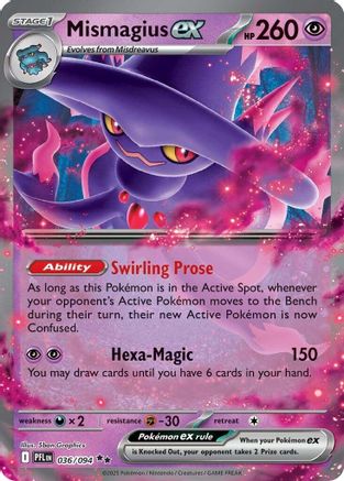 Mismagius EX - 036/094 - ME02 Phantasmal Flames Holofoil