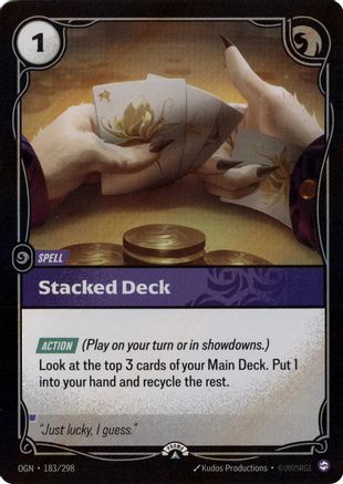 Stacked Deck - 183/298 - Riftbound Organized Play Promotional Cards Foil