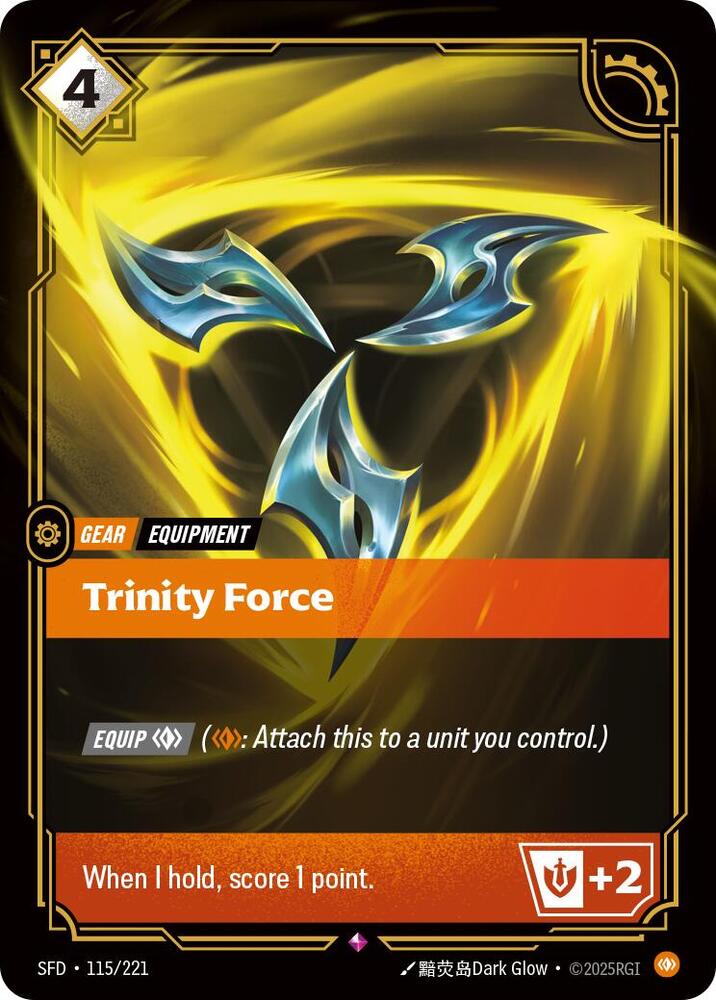 League of Legends RIFTBOUND Trinity Force - Spiritforged (SPF) 115/221