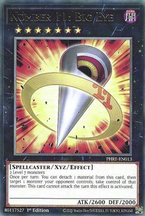 Number 11: Big Eye - PHRE-EN013 - Phantom Revenge 1st Edition