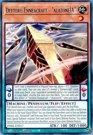 Deftero Enneacraft - "alazoneIA" - PHRE-EN017 - Phantom Revenge 1st Edition