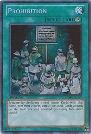 Prohibition (LCYW-EN267) - Legendary Collection 3: Yugi's World 1st Edition