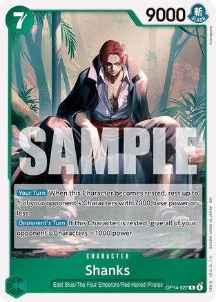 Shanks - OP14-027 - The Azure Sea's Seven Foil