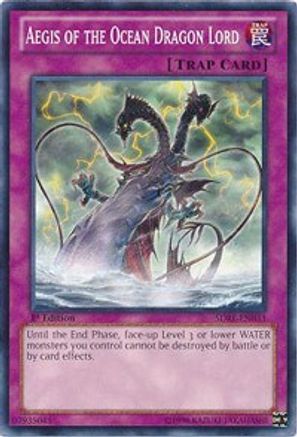 Aegis of the Ocean Dragon Lord - SDRE-EN033 - Structure Deck: Realm of the Sea Emperor 1st Edition