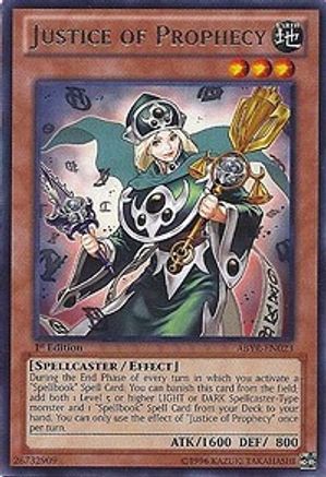 Justice of Prophecy (ABYR-EN023) - Abyss Rising 1st Edition