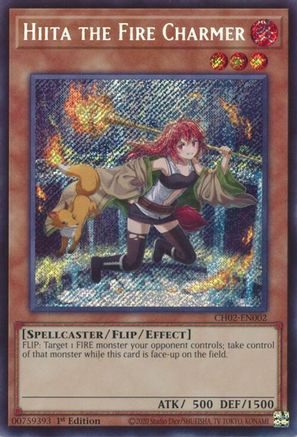 Hiita the Fire Charmer - CH02-EN002 - THE CHRONICLES DECK: Spirit Charmers (All-Foil Edition) 1st Edition