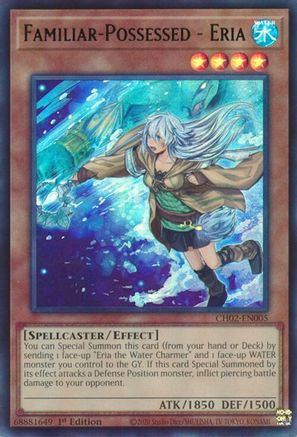 Familiar-Possessed - Eria - CH02-EN005 - THE CHRONICLES DECK: Spirit Charmers (All-Foil Edition) 1st Edition