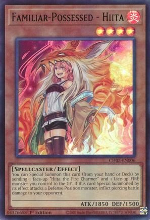 Familiar-Possessed - Hiita - CH02-EN006 - THE CHRONICLES DECK: Spirit Charmers (All-Foil Edition) 1st Edition