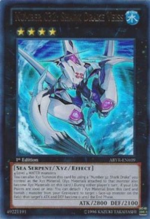 Number C32: Shark Drake Veiss (ABYR-EN039) - Abyss Rising 1st Edition