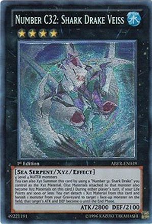 Number C32: Shark Drake Veiss (UTR) (ABYR-EN039) - Abyss Rising Unlimited