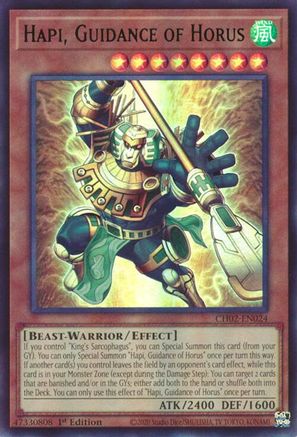Hapi, Guidance of Horus - CH02-EN024 - THE CHRONICLES DECK: Spirit Charmers (All-Foil Edition) 1st Edition