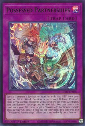 Possessed Partnerships - CH02-EN038 - THE CHRONICLES DECK: Spirit Charmers (All-Foil Edition) 1st Edition