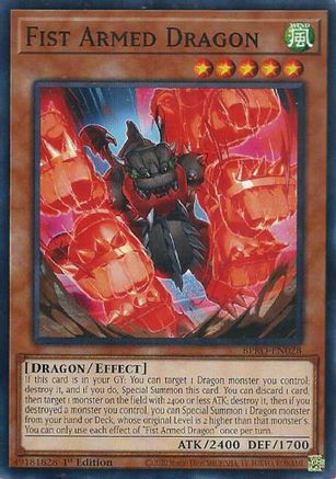 Fist Armed Dragon - BPRO-EN028 - Burst Protocol 1st Edition