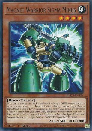 Magnet Warrior Sigma Minus - BPRO-EN006 - Burst Protocol 1st Edition