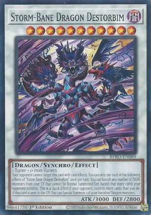 Storm-Bane Dragon Destorbim - BPRO-EN089 - Burst Protocol 1st Edition