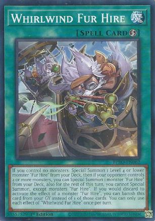 Whirlwind Fur Hire - BPRO-EN062 - Burst Protocol 1st Edition
