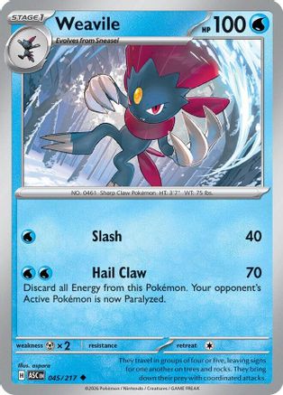 Weavile - 045/217 - ME Ascended Heroes