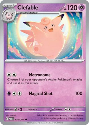 Clefable - 075/217 - ME Ascended Heroes
