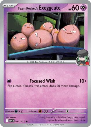 Team Rocket's Exeggcute - 077/217 - ME Ascended Heroes