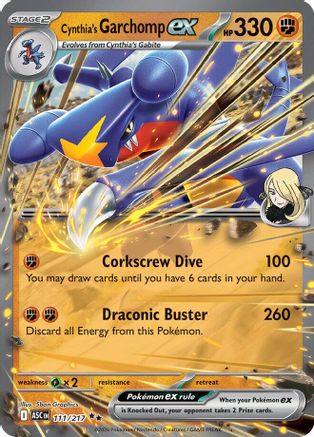 Cynthia's Garchomp EX - 111/217 - ME Ascended Heroes Holofoil