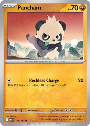 Pancham 115 - ME Ascended Heroes Reverse Holofoil