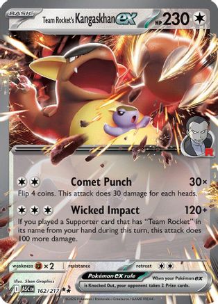 Team Rocket's Kangaskhan EX - 162/217 - ME Ascended Heroes Holofoil