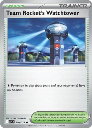Team Rocket's Watchtower - 210/217 - ME Ascended Heroes Reverse Holofoil