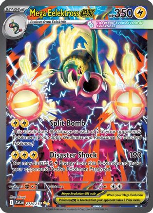 Mega Eelektross ex - 278/217 278 - ME Ascended Heroes Holofoil