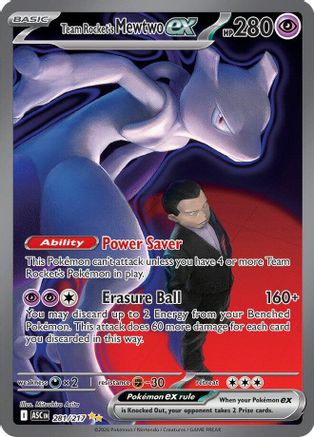 Team Rocket's Mewtwo EX - 281/217 - ME Ascended Heroes Holofoil