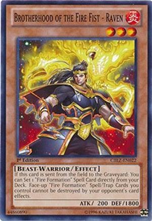 Brotherhood of the Fire Fist - Raven (CBLZ-EN022) - Cosmo Blazer 1st Edition