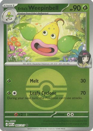 Erika's Weepinbell (Poke Ball) - 5/217 - ME Ascended Heroes Reverse Holofoil