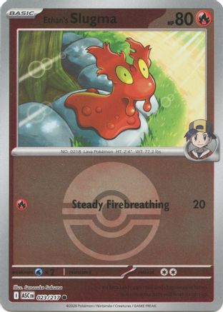 Ethan's Slugma (Poke Ball) - 023/217 - ME Ascended Heroes Reverse Holofoil