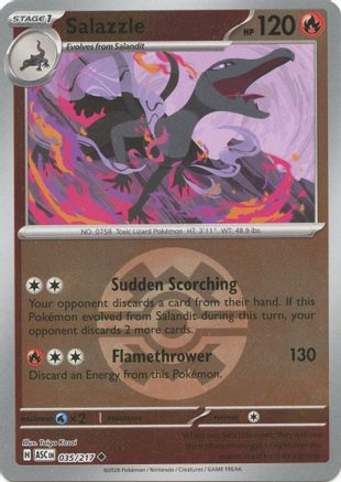 Salazzle (Quick Ball) - 035/217 - ME Ascended Heroes Reverse Holofoil