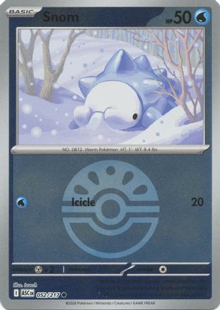 Snom (Friend Ball) - 052/217 - ME Ascended Heroes Reverse Holofoil